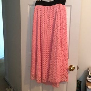 Lularoe Lucy Crochet Maxi Skirt